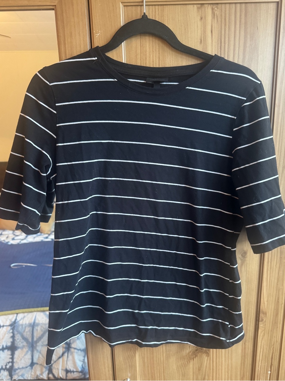 Who What Wear - Basic Striped Short Sleeve Tee Shirt
